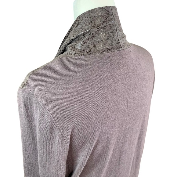 INC International Concepts Faux Suede Waterfall Blazer - Picture 7 of 10